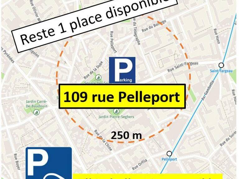 Parking sous sol - 12.3m² - Paris — photo 1