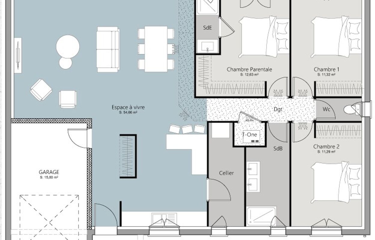 maison 110 m2 à construire à Audenge (33980)