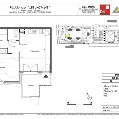 Appartement 2 pièces 43 m²