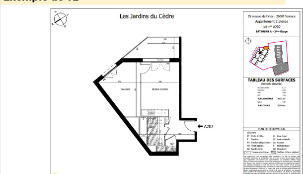 Appartement 2 pièces  à vendre Valence 26000