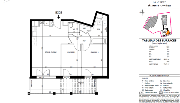 Appartement 3 pièces  à vendre Valence 26000