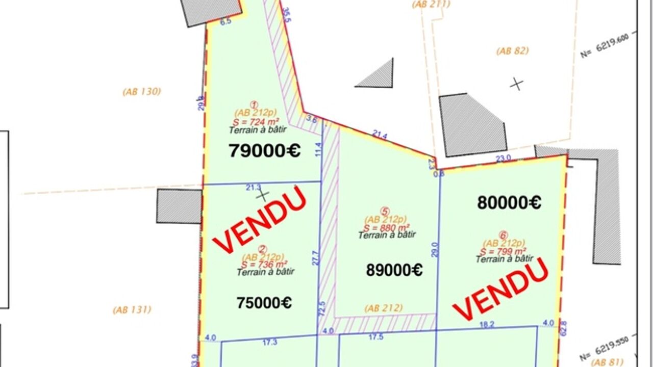 terrain  pièces 566 m2 à vendre à Bessey-Lès-Cîteaux (21110)