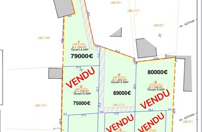 vente terrain 79 000 € à proximité de Izeure (21110)