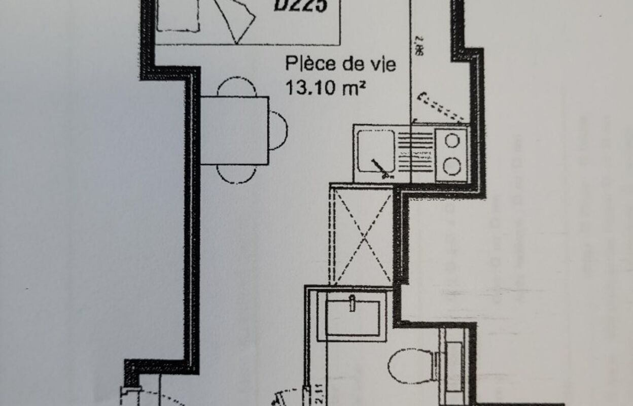 appartement 1 pièces 16 m2 à louer à Villeneuve-d'Ascq (59650)