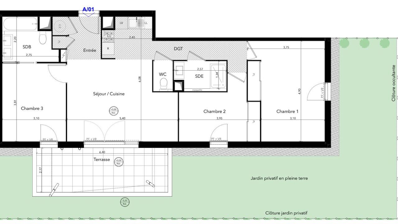 appartement 4 pièces 82 m2 à vendre à Le Lavandou (83980)