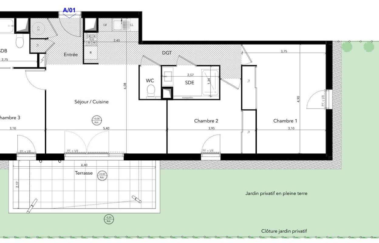 appartement 4 pièces 82 m2 à vendre à Le Lavandou (83980)