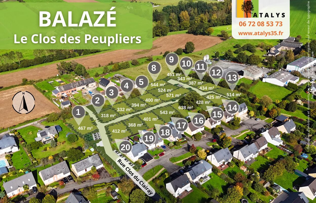 terrain  pièces  m2 à vendre à Montreuil-sous-Pérouse (35500)