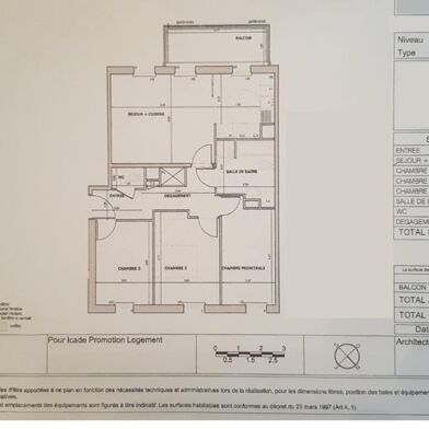 Appartement 4 pièces 73 m²