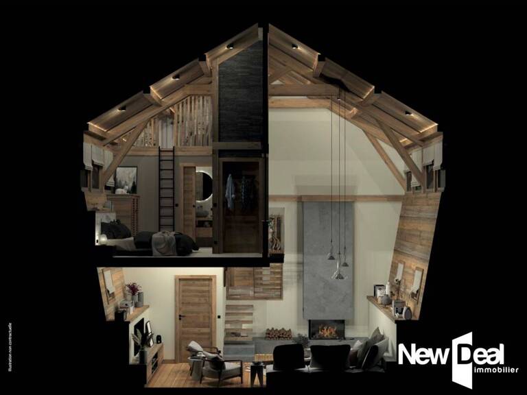 CHALET NEUF - Lot 105 - 3 pièces - 66,80 m² environ - THOLLON LES MEMISES — photo 1