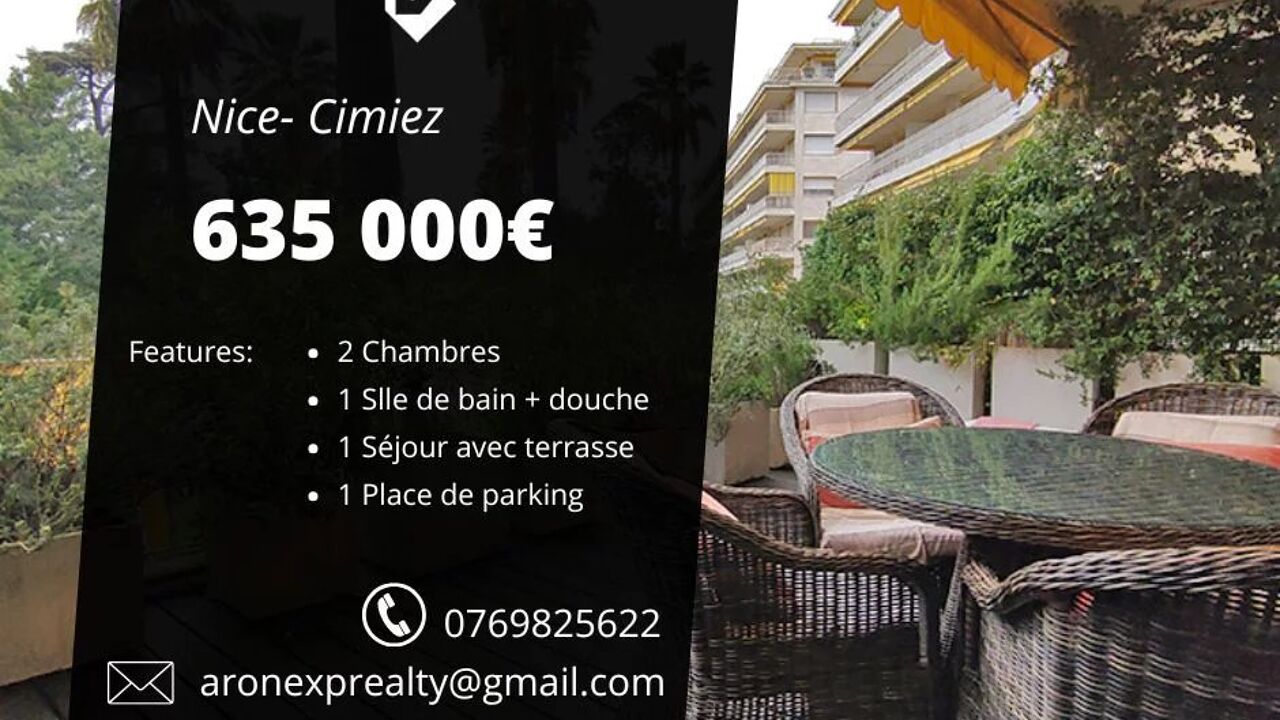 appartement 3 pièces 80 m2 à vendre à Nice (06000)