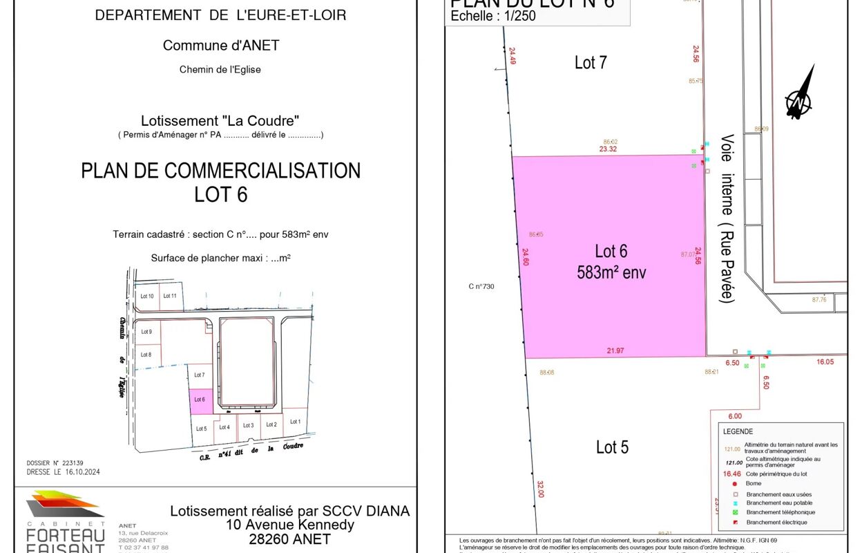 terrain  pièces 583 m2 à vendre à Anet (28260)