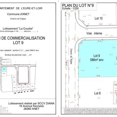 Terrain 586 m²