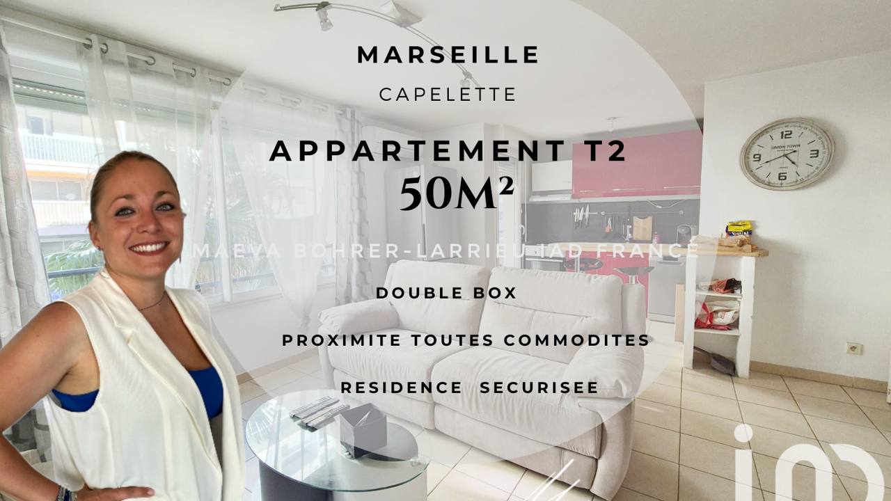 appartement 2 pièces 50 m2 à vendre à Marseille 10 (13010)