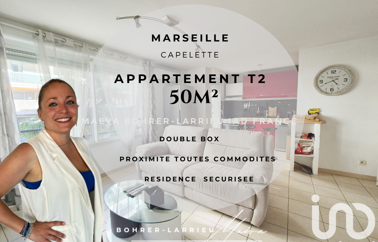 appartement 2 pièces 50 m2 à vendre à Marseille 10 (13010)