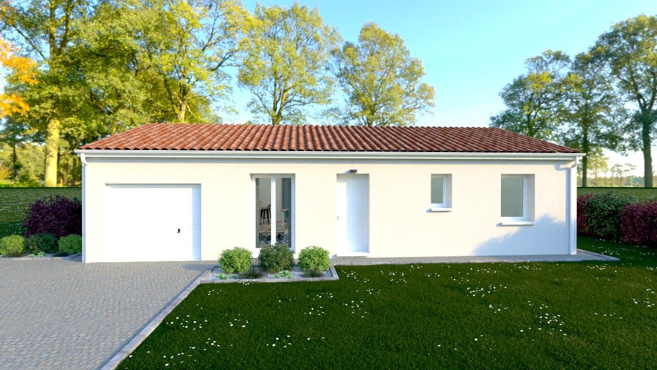 maison 80 m2 à construire à Pleumartin (86450)