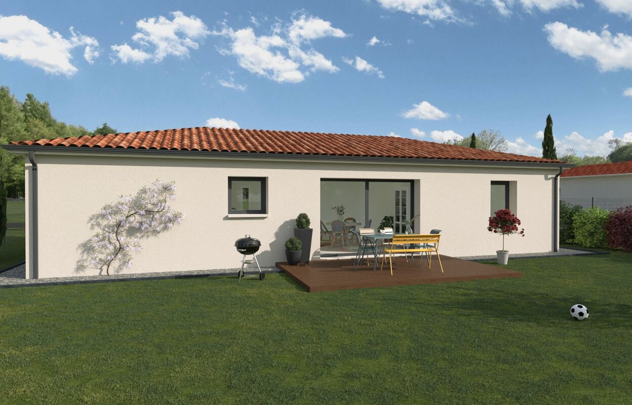 maison 92 m2 à construire à Pressac (86460)