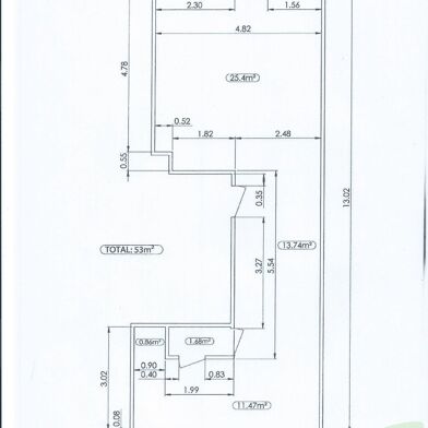 Commerce 53 m²