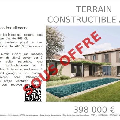 Terrain 862 m²