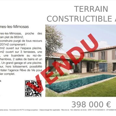 Terrain 862 m²