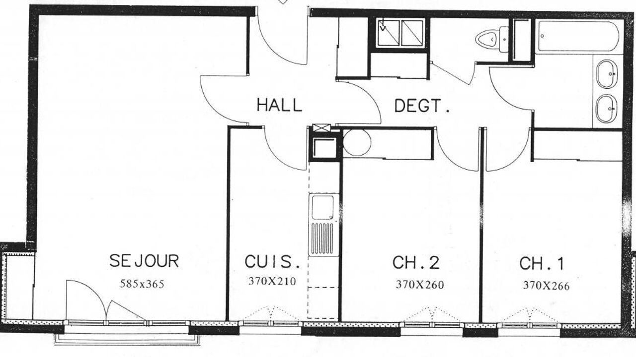 appartement 3 pièces 63 m2 à louer à Villeurbanne (69100)