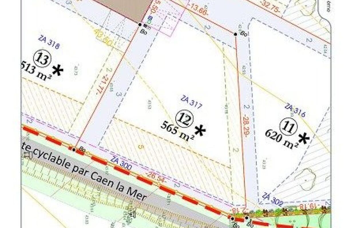 terrain  pièces 565 m2 à vendre à Éterville (14930)