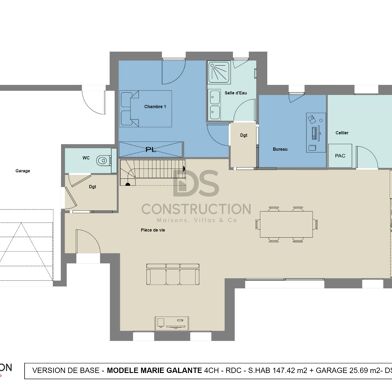 Maison à construire 6 pièces 147 m²