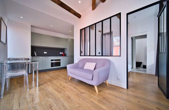 Port de Nice, vente appartement 2 pièces rénové, vue Port — photo 3
