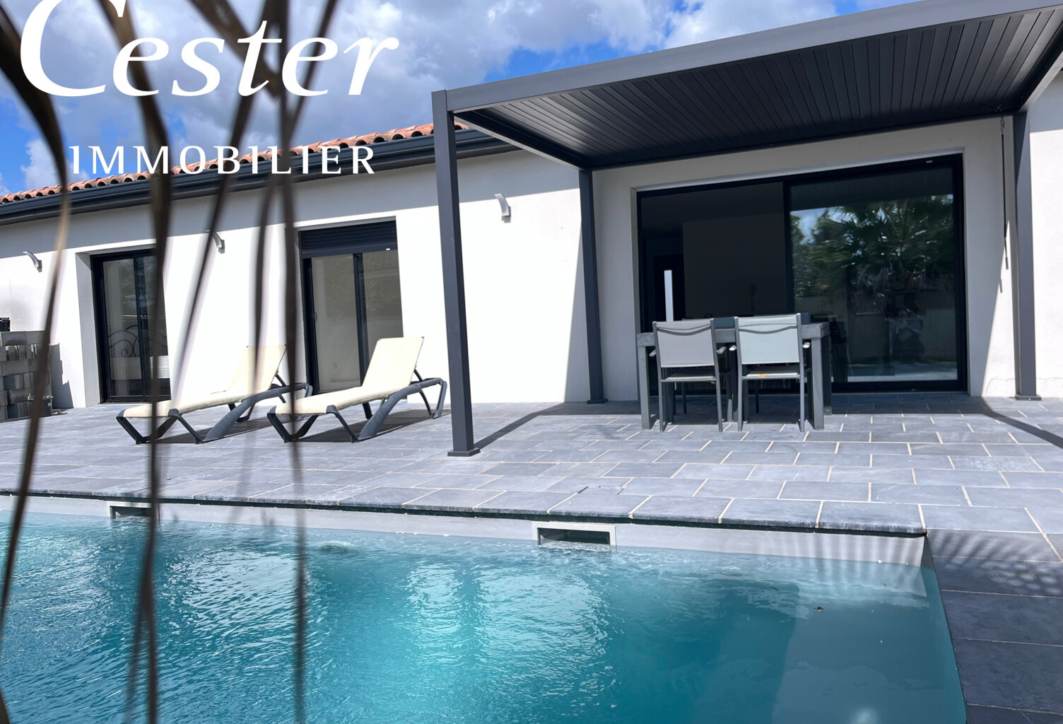 Maison contemporaine avec Piscine — photo 1
