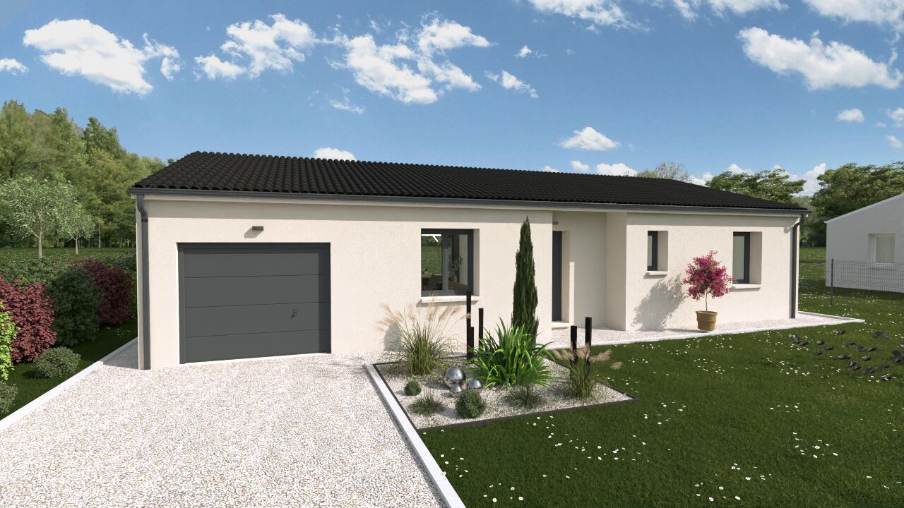 maison 93 m2 à construire à Mirebeau (86110)