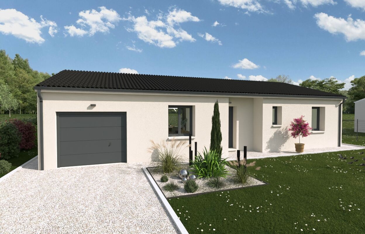 maison 93 m2 à construire à Mirebeau (86110)