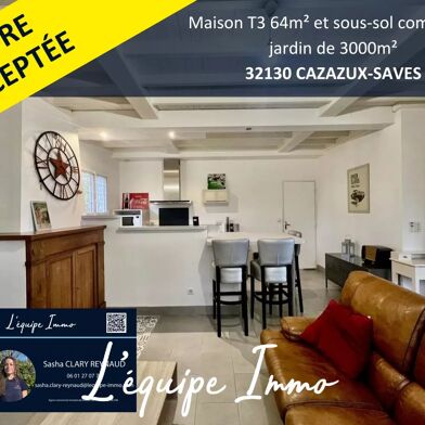 Maison 3 pièces 64 m²