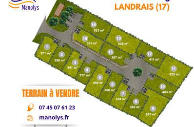 vente terrain 54 160 € à proximité de La Rochelle (17000)