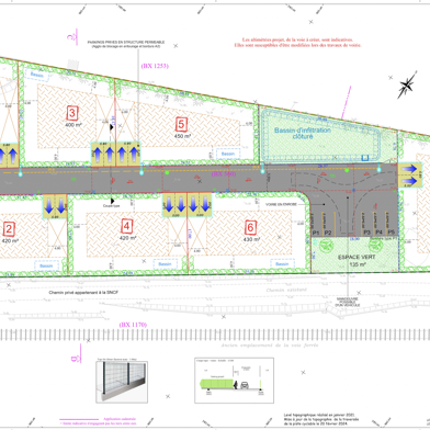 Terrain 450 m²