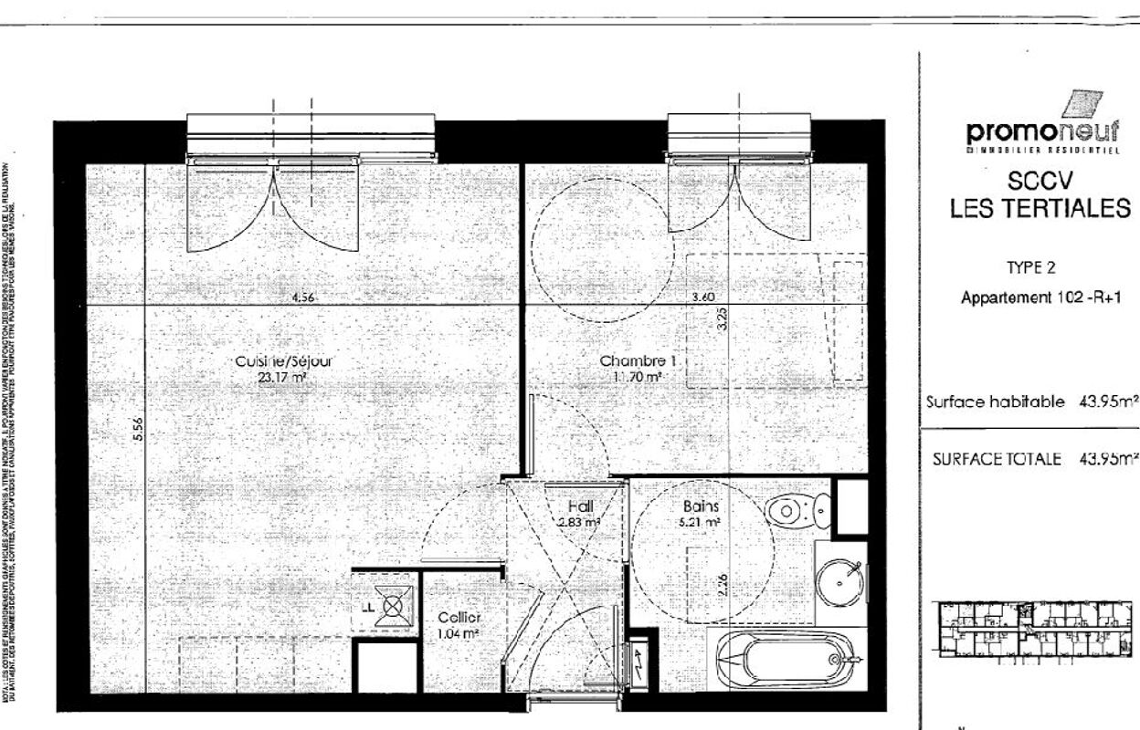 appartement 2 pièces 43 m2 à louer à Valenciennes (59300)