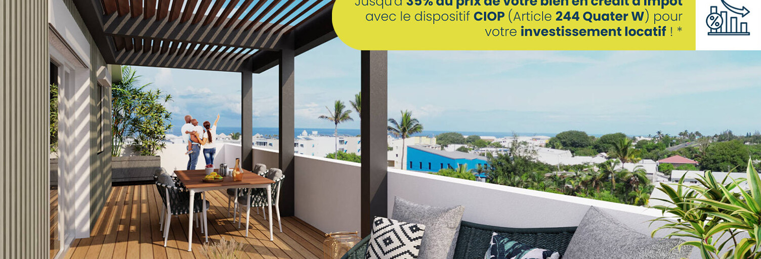 Appartement neuf T2, T3, T4 Pièce 40 à 75 m² à vendre à Saint-Pierre (97410)