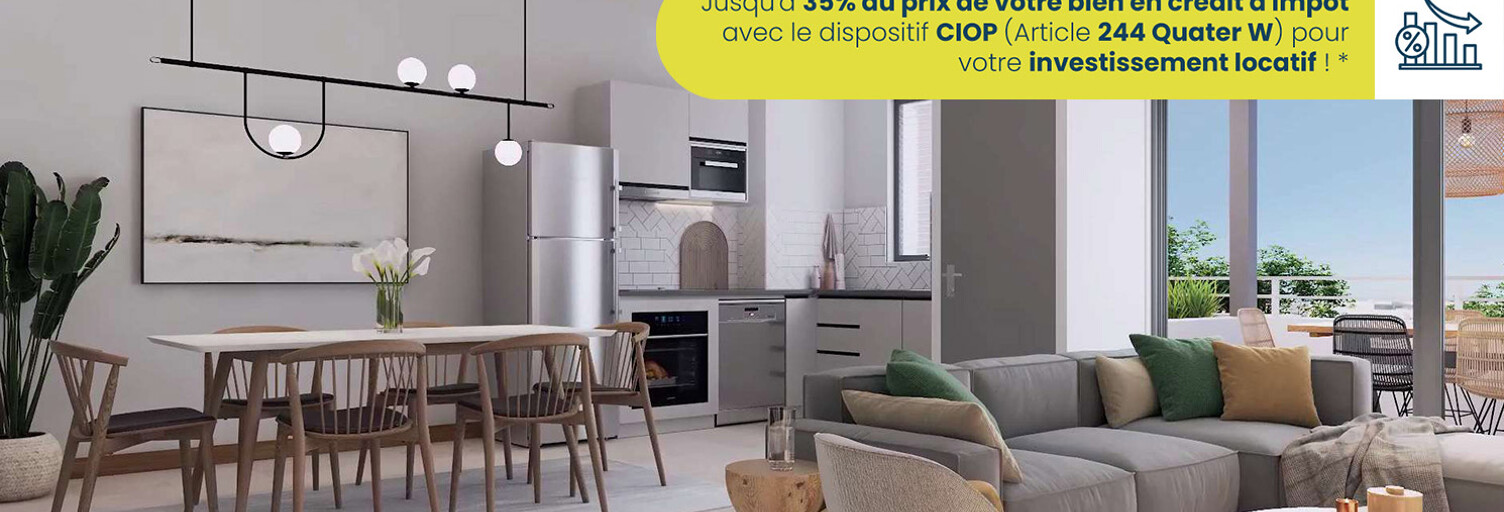 Appartement neuf T3, T4 Pièce 60 à 75 m² à vendre à Saint-Denis (97400)