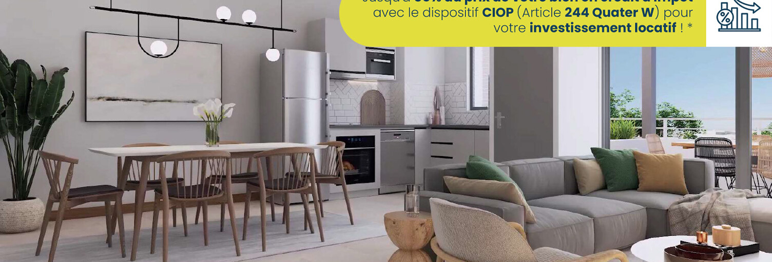 Appartement neuf T3, T4 Pièce 60 à 75 m² à vendre à Saint-Denis (97400)