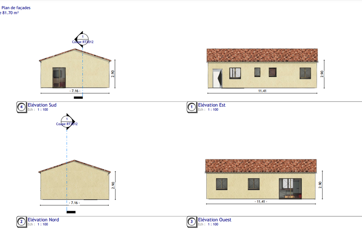 maison 70 m2 à construire à Brignoles (83170)