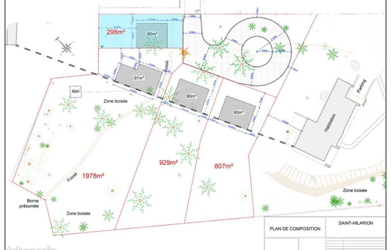 terrain 298 m2 à construire à Saint-Hilarion (78125)