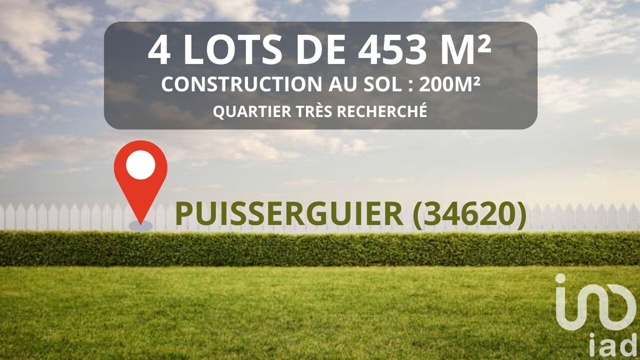 terrain  pièces 453 m2 à vendre à Puisserguier (34620)