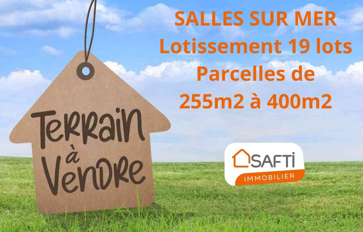 terrain  pièces 382 m2 à vendre à Salles-sur-Mer (17220)