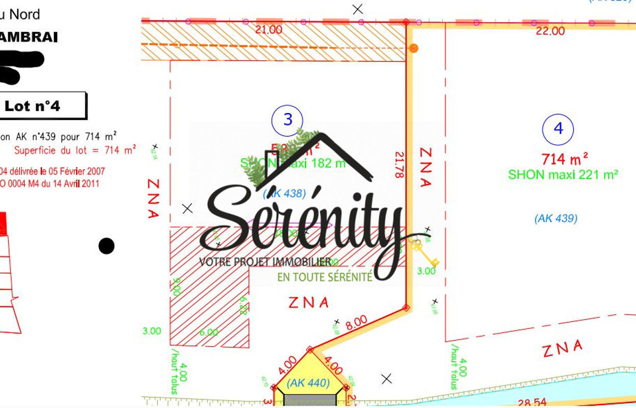 terrain  pièces 1302 m2 à vendre à Cambrai (59400)