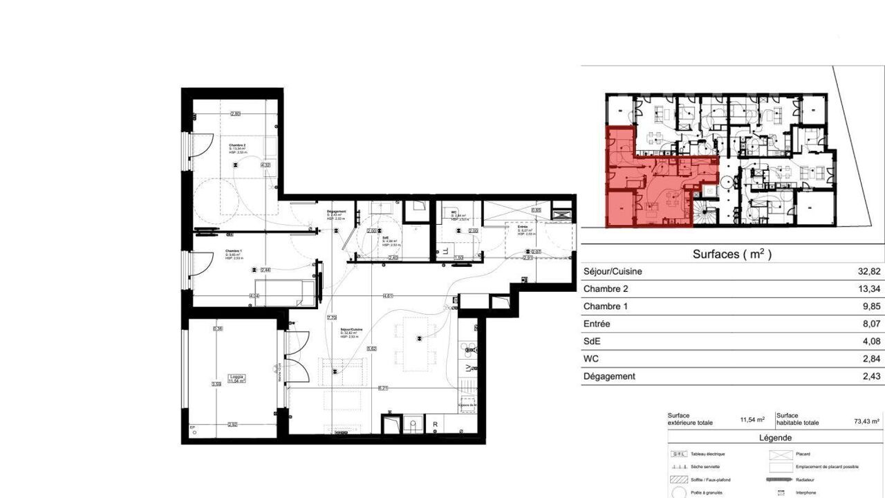 appartement 3 pièces 73 m2 à vendre à Le Bouscat (33110)