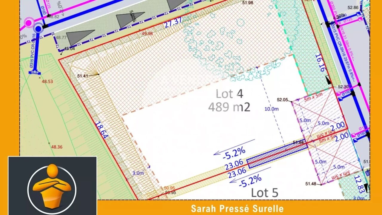 terrain  pièces 489 m2 à vendre à Orée-d'Anjou (49270)