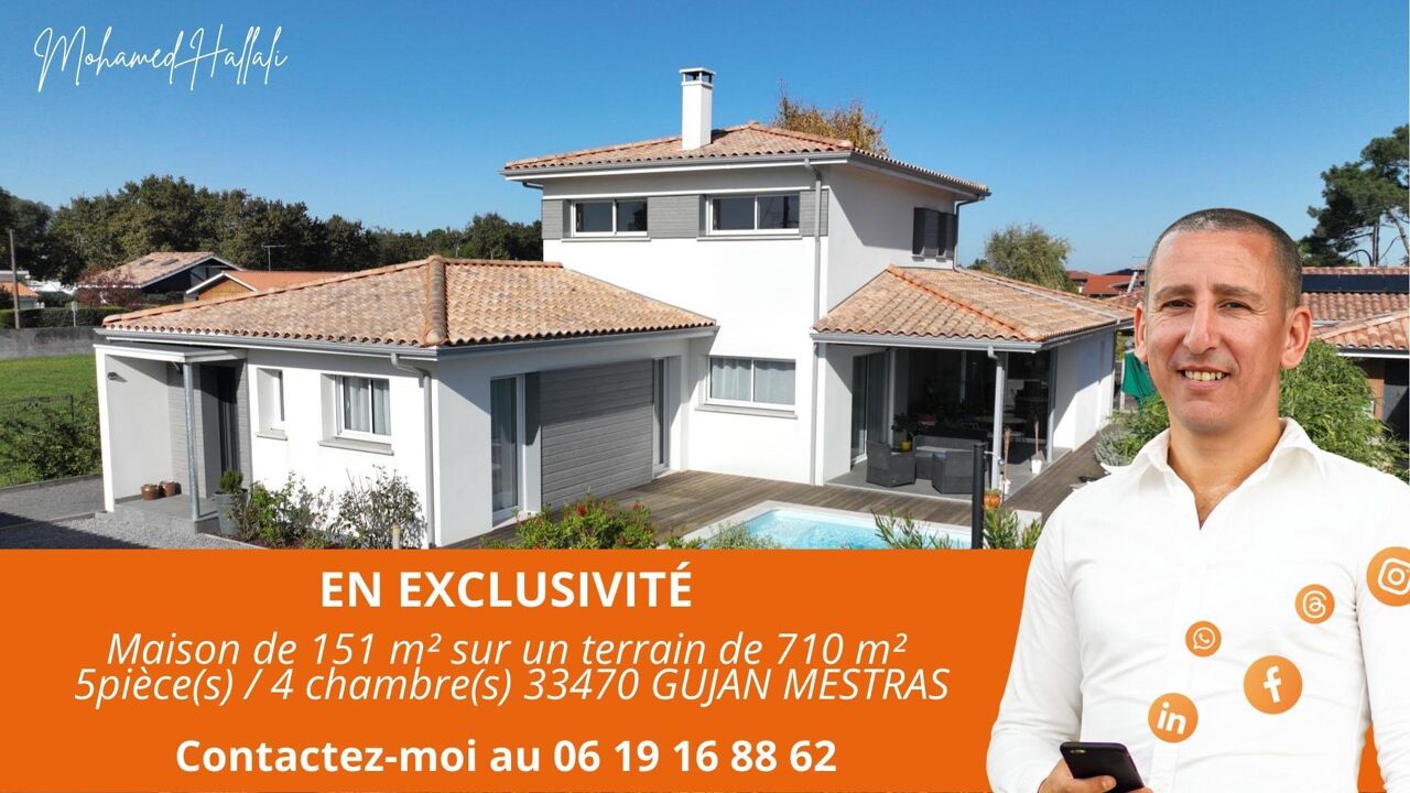 maison 5 pièces 151 m2 à vendre à Gujan-Mestras (33470)