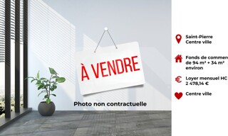 Commerce 1 Pièce 94 m² à vendre à Saint-Pierre (97410)