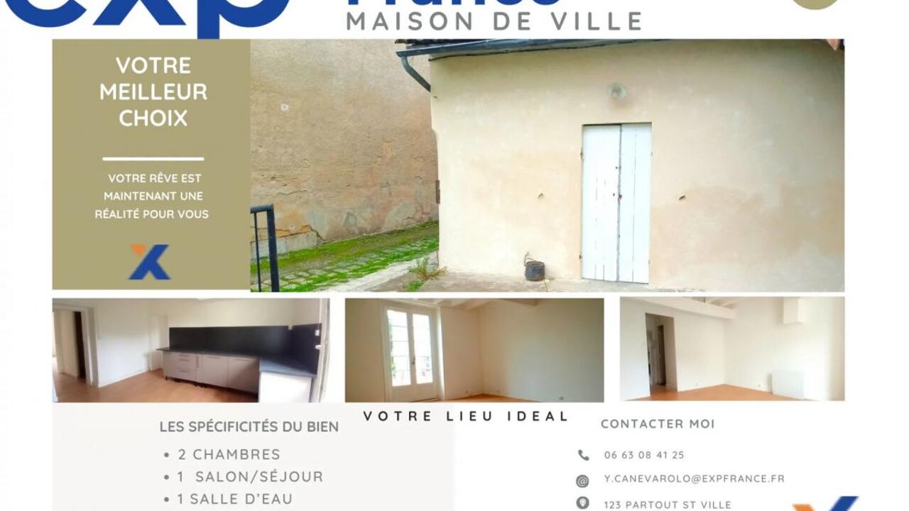 maison 3 pièces 68 m2 à vendre à La Sauve (33670)