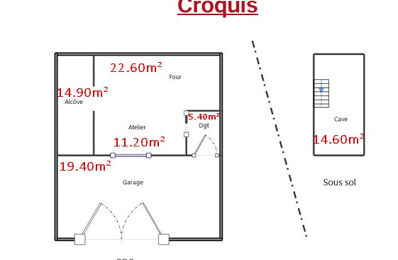 garage  pièces 73 m2 à vendre à La Mure (38350)