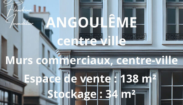 Local commercial 4 pièces  à vendre Angoulême 16000