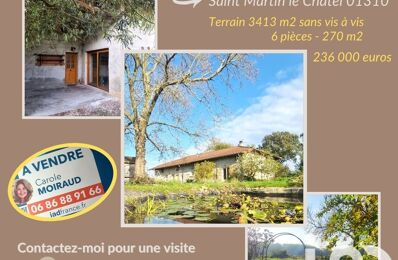 vente maison 236 000 € à proximité de Saint-Martin-le-Châtel (01310)